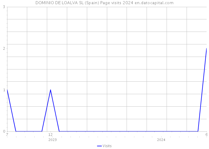 DOMINIO DE LOALVA SL (Spain) Page visits 2024 