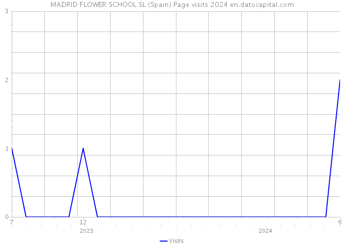 MADRID FLOWER SCHOOL SL (Spain) Page visits 2024 