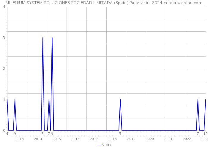 MILENIUM SYSTEM SOLUCIONES SOCIEDAD LIMITADA (Spain) Page visits 2024 