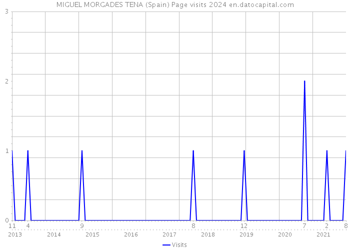 MIGUEL MORGADES TENA (Spain) Page visits 2024 