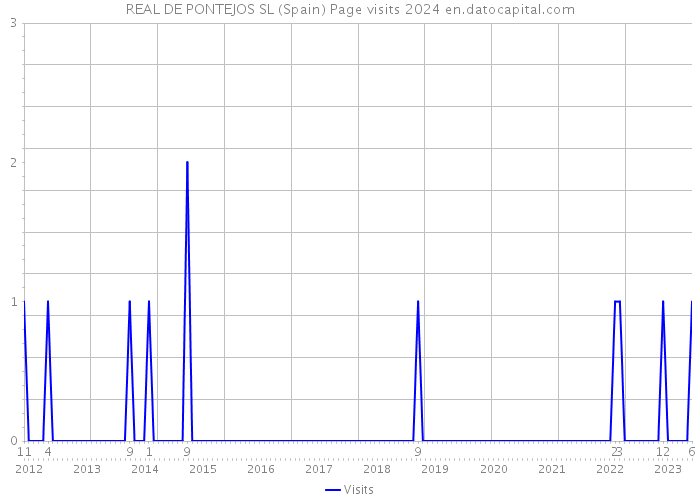 REAL DE PONTEJOS SL (Spain) Page visits 2024 