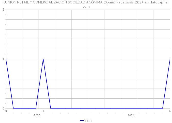 ILUNION RETAIL Y COMERCIALIZACION SOCIEDAD ANÓNIMA (Spain) Page visits 2024 