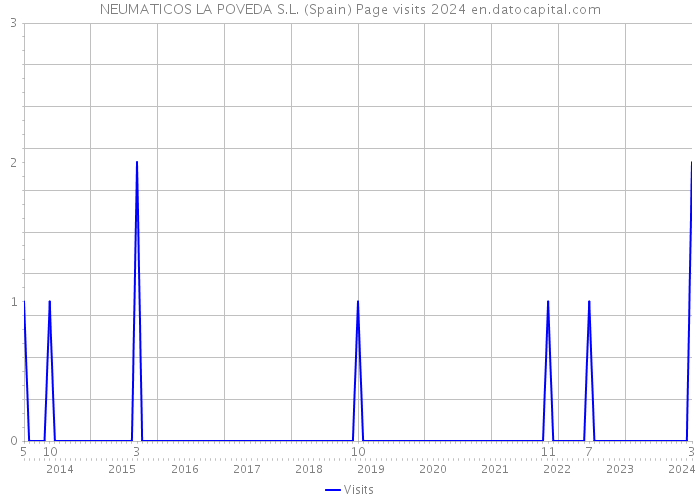 NEUMATICOS LA POVEDA S.L. (Spain) Page visits 2024 