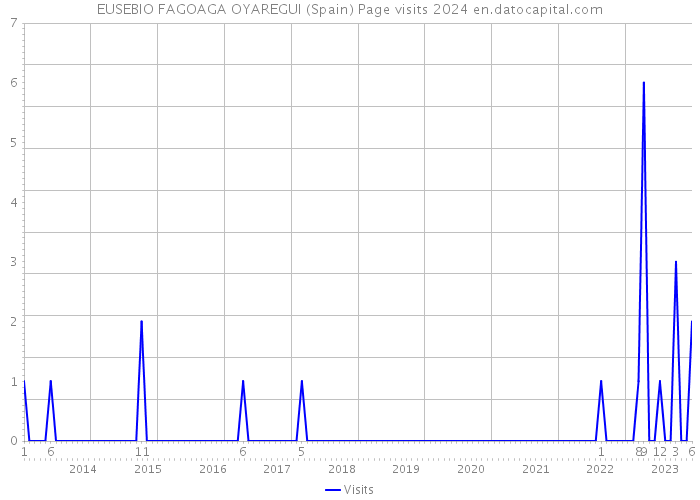 EUSEBIO FAGOAGA OYAREGUI (Spain) Page visits 2024 