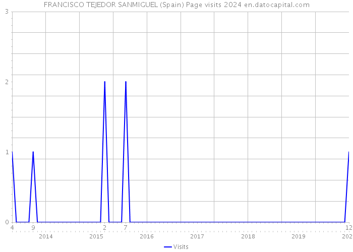 FRANCISCO TEJEDOR SANMIGUEL (Spain) Page visits 2024 