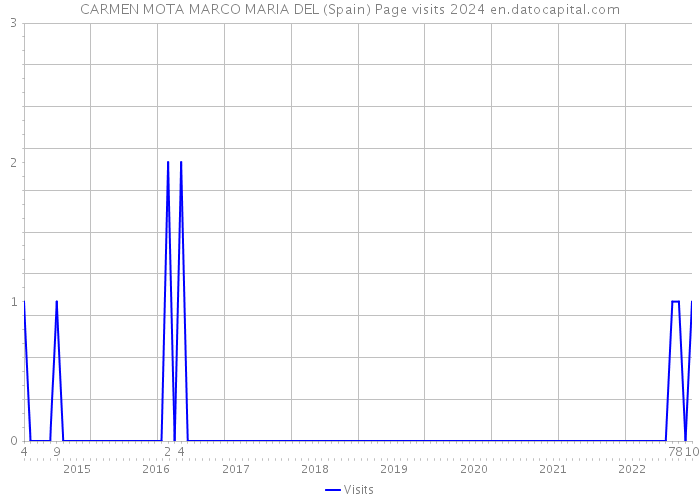 CARMEN MOTA MARCO MARIA DEL (Spain) Page visits 2024 