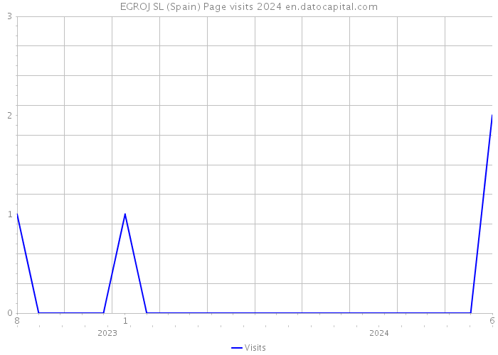 EGROJ SL (Spain) Page visits 2024 