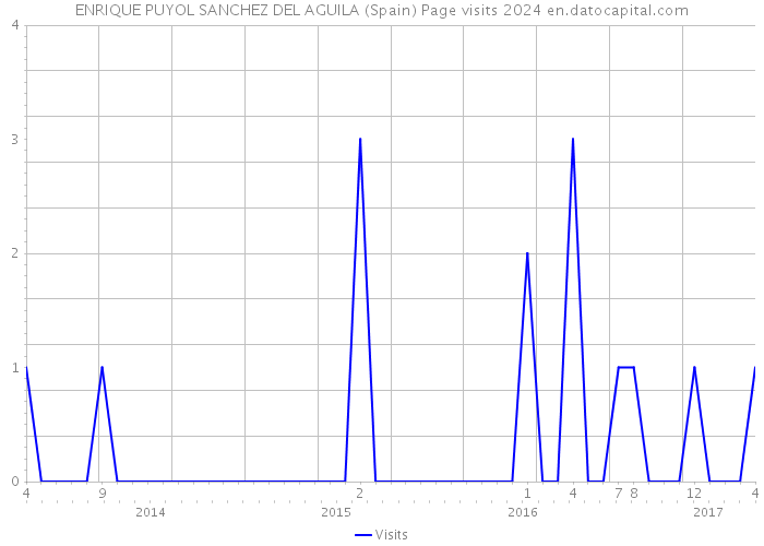 ENRIQUE PUYOL SANCHEZ DEL AGUILA (Spain) Page visits 2024 