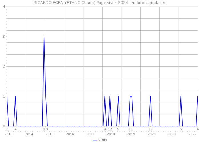 RICARDO EGEA YETANO (Spain) Page visits 2024 