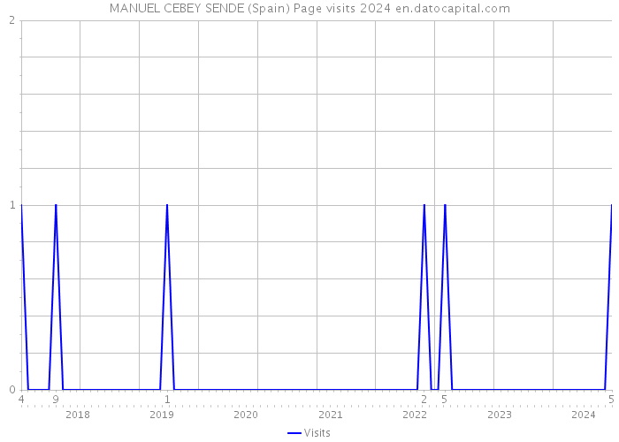 MANUEL CEBEY SENDE (Spain) Page visits 2024 