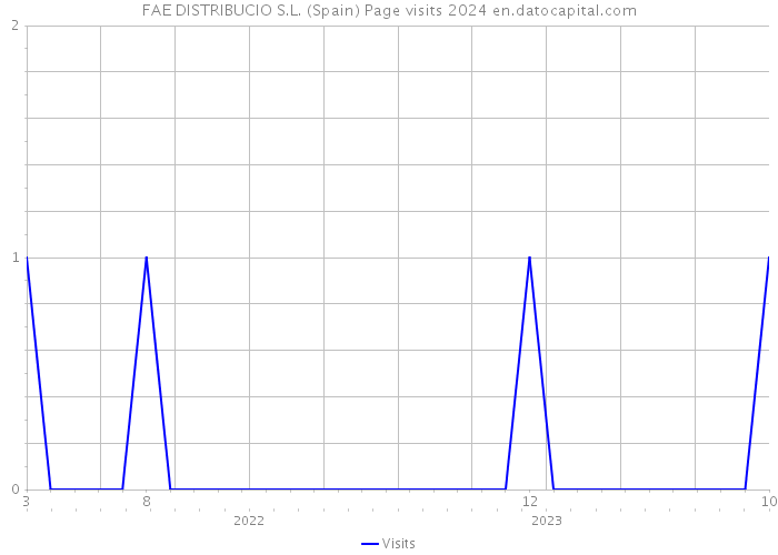 FAE DISTRIBUCIO S.L. (Spain) Page visits 2024 