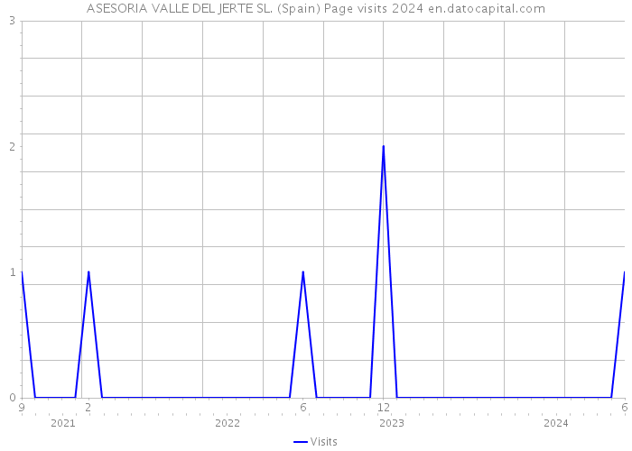 ASESORIA VALLE DEL JERTE SL. (Spain) Page visits 2024 