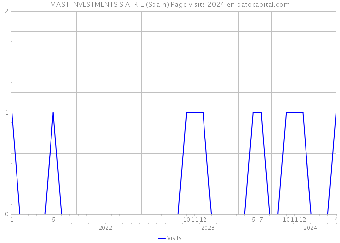MAST INVESTMENTS S.A. R.L (Spain) Page visits 2024 