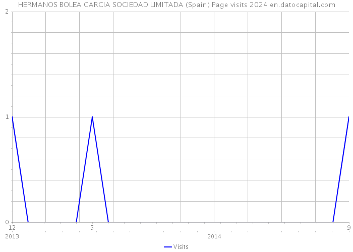 HERMANOS BOLEA GARCIA SOCIEDAD LIMITADA (Spain) Page visits 2024 