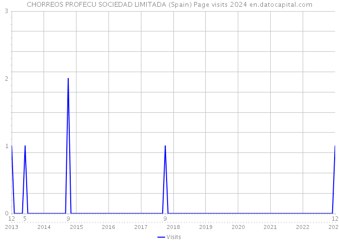 CHORREOS PROFECU SOCIEDAD LIMITADA (Spain) Page visits 2024 