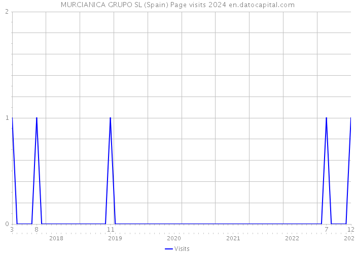 MURCIANICA GRUPO SL (Spain) Page visits 2024 