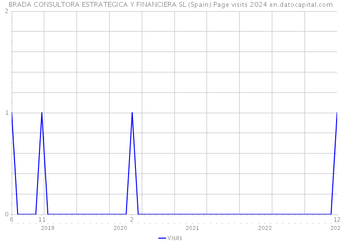 BRADA CONSULTORA ESTRATEGICA Y FINANCIERA SL (Spain) Page visits 2024 