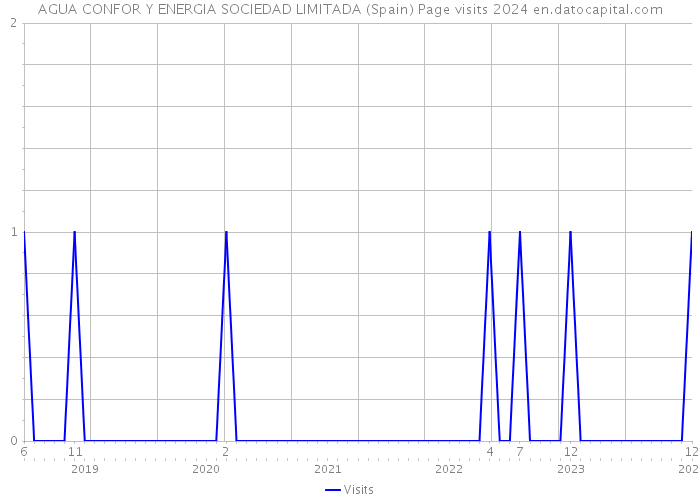 AGUA CONFOR Y ENERGIA SOCIEDAD LIMITADA (Spain) Page visits 2024 