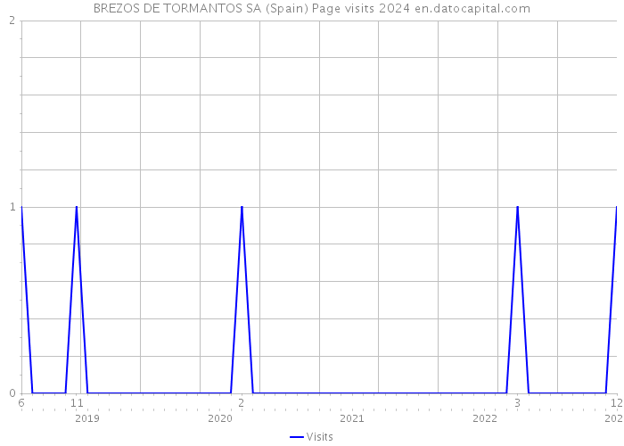 BREZOS DE TORMANTOS SA (Spain) Page visits 2024 