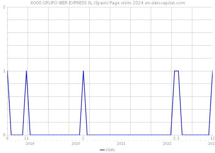 4000 GRUPO IBER EXPRESS SL (Spain) Page visits 2024 