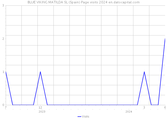 BLUE VIKING MATILDA SL (Spain) Page visits 2024 