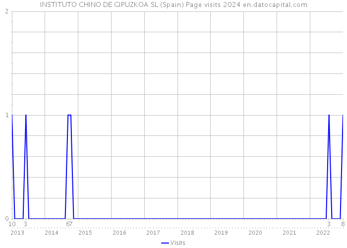 INSTITUTO CHINO DE GIPUZKOA SL (Spain) Page visits 2024 