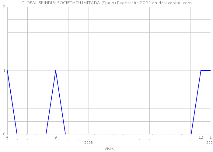 GLOBAL BRINDISI SOCIEDAD LIMITADA (Spain) Page visits 2024 