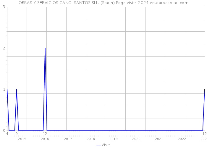 OBRAS Y SERVICIOS CANO-SANTOS SLL. (Spain) Page visits 2024 