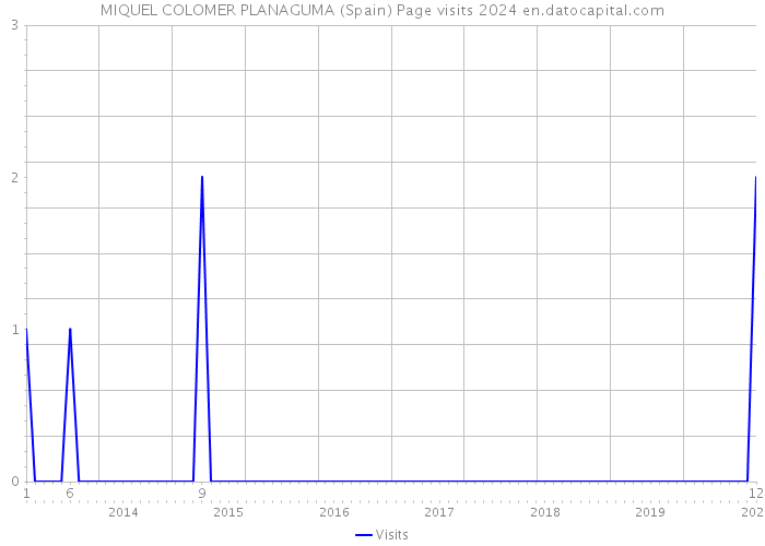 MIQUEL COLOMER PLANAGUMA (Spain) Page visits 2024 