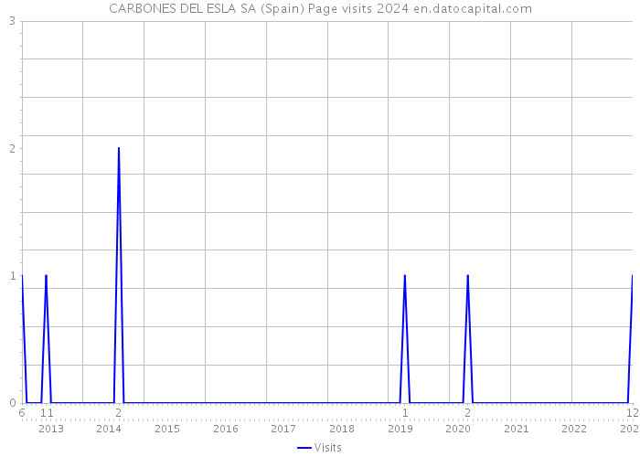 CARBONES DEL ESLA SA (Spain) Page visits 2024 