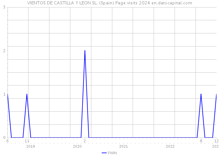 VIENTOS DE CASTILLA Y LEON SL. (Spain) Page visits 2024 