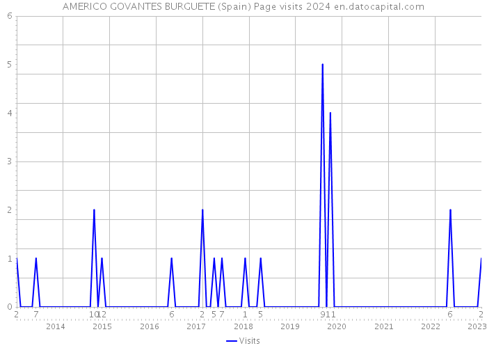 AMERICO GOVANTES BURGUETE (Spain) Page visits 2024 