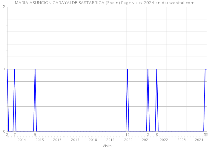 MARIA ASUNCION GARAYALDE BASTARRICA (Spain) Page visits 2024 