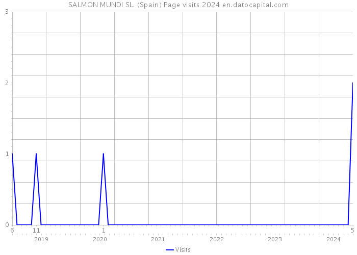 SALMON MUNDI SL. (Spain) Page visits 2024 