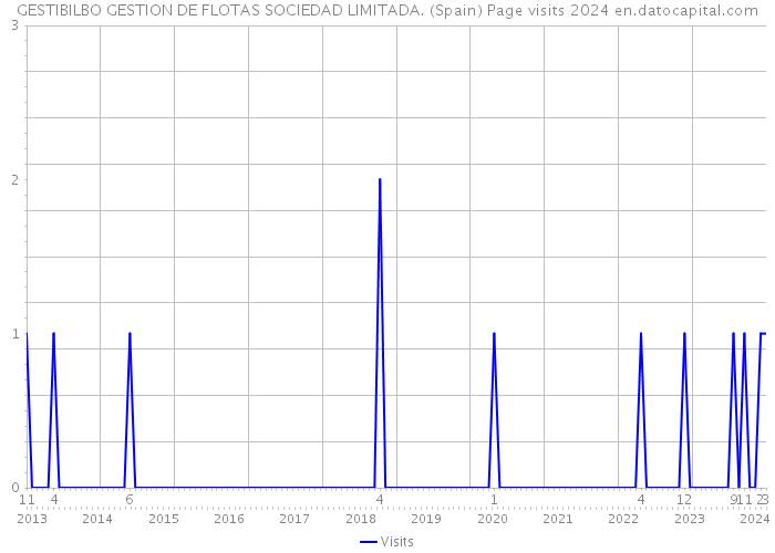 GESTIBILBO GESTION DE FLOTAS SOCIEDAD LIMITADA. (Spain) Page visits 2024 