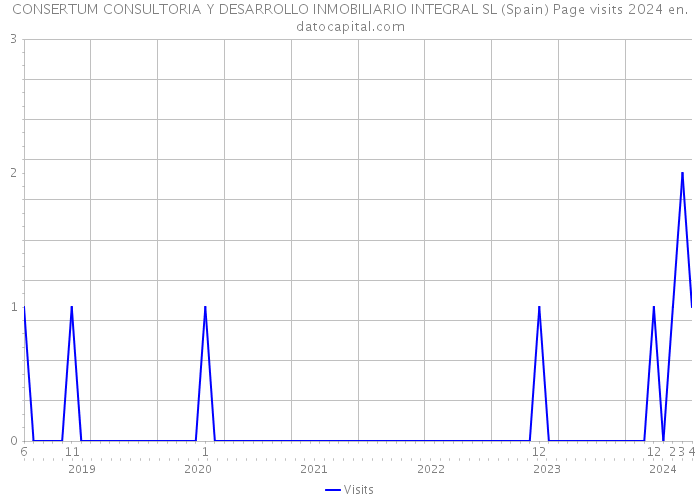 CONSERTUM CONSULTORIA Y DESARROLLO INMOBILIARIO INTEGRAL SL (Spain) Page visits 2024 