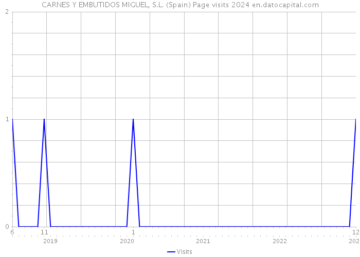 CARNES Y EMBUTIDOS MIGUEL, S.L. (Spain) Page visits 2024 