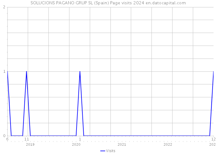 SOLUCIONS PAGANO GRUP SL (Spain) Page visits 2024 
