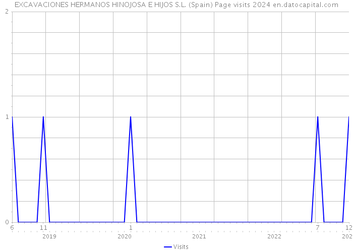 EXCAVACIONES HERMANOS HINOJOSA E HIJOS S.L. (Spain) Page visits 2024 