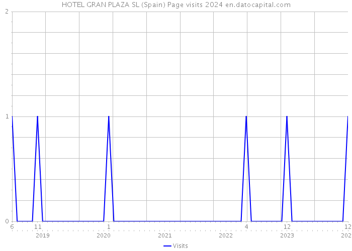 HOTEL GRAN PLAZA SL (Spain) Page visits 2024 