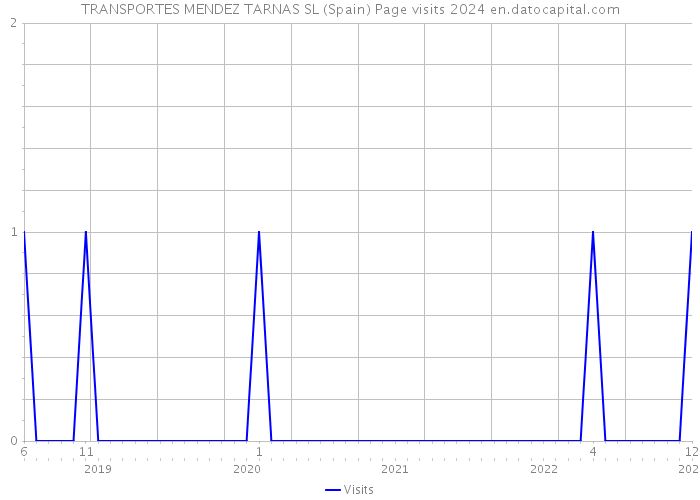 TRANSPORTES MENDEZ TARNAS SL (Spain) Page visits 2024 