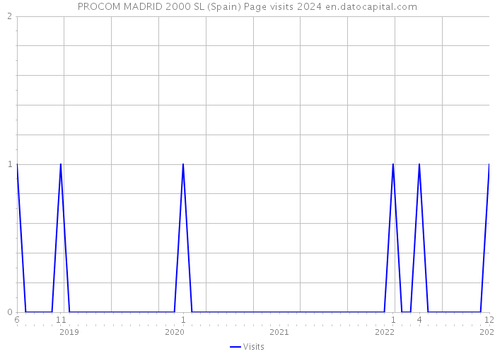 PROCOM MADRID 2000 SL (Spain) Page visits 2024 