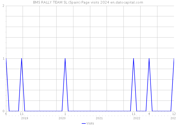BMS RALLY TEAM SL (Spain) Page visits 2024 