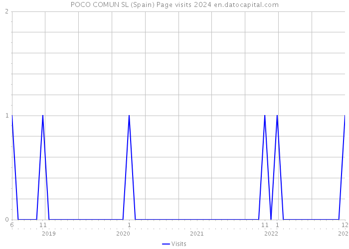POCO COMUN SL (Spain) Page visits 2024 
