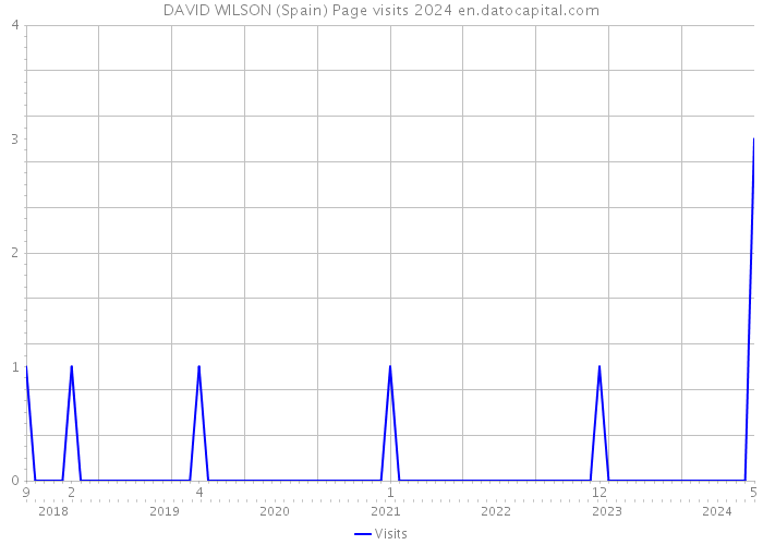 DAVID WILSON (Spain) Page visits 2024 