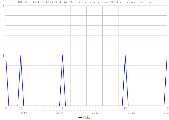 BINGO ELECTRONICO DE ARAGON SL (Spain) Page visits 2024 