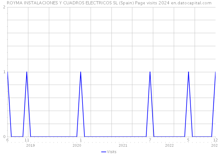 ROYMA INSTALACIONES Y CUADROS ELECTRICOS SL (Spain) Page visits 2024 