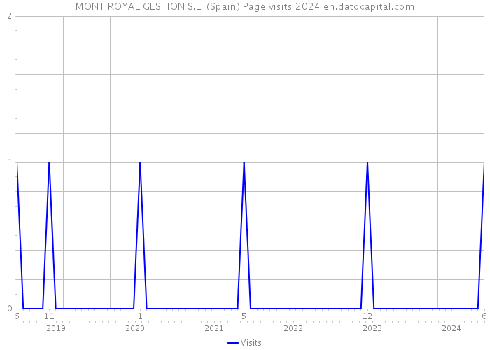 MONT ROYAL GESTION S.L. (Spain) Page visits 2024 