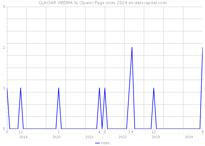 GLACIAR VIEDMA SL (Spain) Page visits 2024 