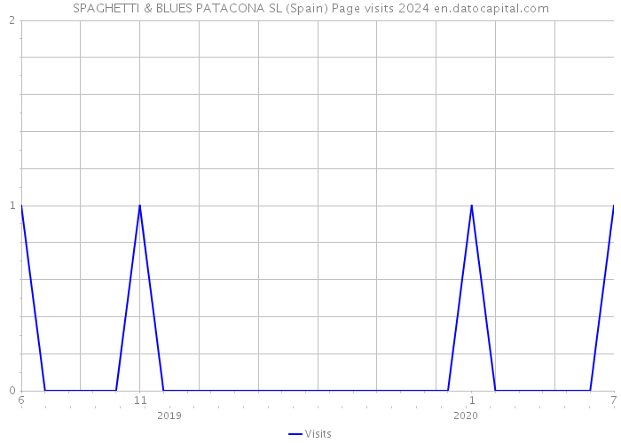 SPAGHETTI & BLUES PATACONA SL (Spain) Page visits 2024 